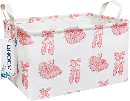 Miniatura 22 de Cesta de lavandería plegable rectangular, canasta de lona, cesta para guardería, adecuada para niños, oficina, dormitorio, ropa, almacenamiento