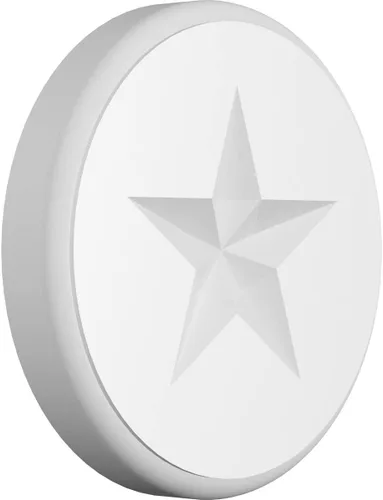 Miniatura 5 de Ekena Millwork ROSP030X030X100GRY08 Roseta estándar con borde redondeado, PVC