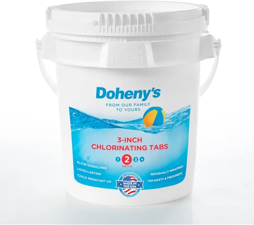 Miniatura 11 de Doheny's Tabletas de cloro estabilizadas de 3 pulgadas Tri-cloro 99% puro, 90% de cloro disponible Desinfectante de piscina de larga duración