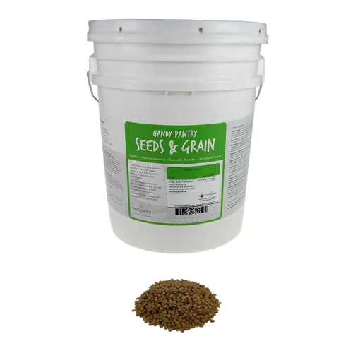 Miniatura 16 de Semilla de germinación de lentejas verdes secas orgánicas: 2.5 lb - Lentejas secas para plantar semillas de jardín, sopa, cocinar o ensalada
