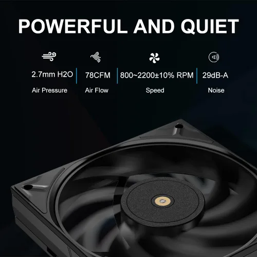 Miniatura 6 de SAMA Enfriador de aire de CPU A40 – Torre única, 1 ventilador de anillo guía silencioso, base de cobre, diseño de aleta híbrida, perfil bajo