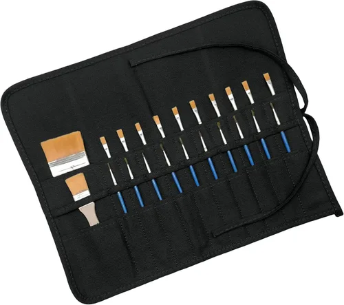Miniatura 2 de Funny live Portapinceles para Suministros de Arte, Soporte para Pinceles de Artista y Organizador de Almacenamiento Estuche Bolsa Enrollable