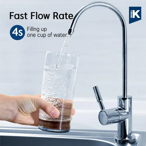 Miniatura 6 de Pureal Sistema de filtro de agua para debajo del fregadero con manguera, sistema completo certificado NSF/ANSI 42 y 372, elimina PFAS, plomo, cloro