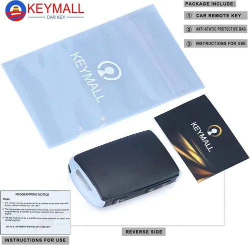 Miniatura 6 de Keymall Reemplazo de llavero de entrada sin llave remoto inteligente para Mazda CX-3 CX-5 2020 2021 3 botones 315MHz 4A Chip FCCD: WAZSKE13D03 P/N