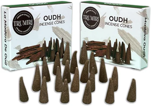 Miniatura 38 de TRUMIRI Incienso ámbar – Paquete de 20 conos (2 x 10) – Incienso de cono perfumado