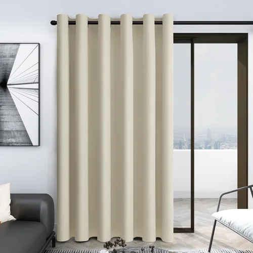 Miniatura 86 de Deconovo Cortina opaca, para oscurecer la habitación Gris claro