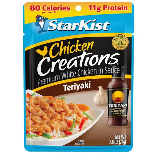 Miniatura 99 de StarKist Chicken Creations BOLD - Bolsa estilo búfalo (5 onzas, 12 unidades) Carne blanca totalmente cocida con alto contenido de proteínas, sin