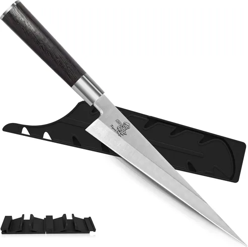 Miniatura 7 de Dexter Sashimi - Cuchillo japonés de acero para sushi de 8.2 pulgadas, cuchillo profesional de cocina Yanagiba de acero inoxidable para cocinar