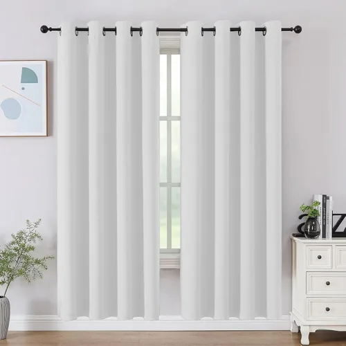 Miniatura 52 de Joydeco Cortinas opacas para dormitorio de 72 pulgadas de largo, 2 paneles de cortinas con aislamiento térmico para oscurecer la habitación