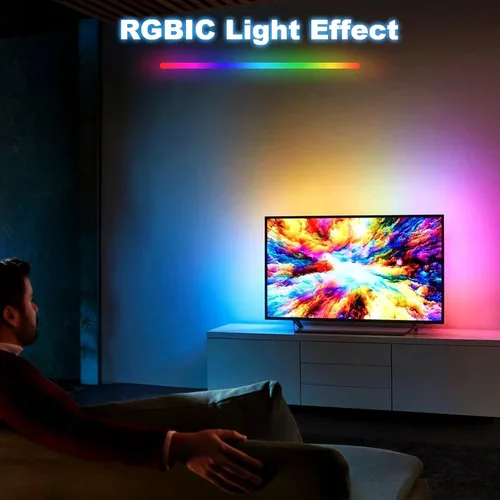 Miniatura 4 de Kit de retroiluminación LED para TV inteligente con caja de sincronización HDMI 4K30Hz, luces LED de TV de 16.4 pies para 55-75 pulgadas, tira