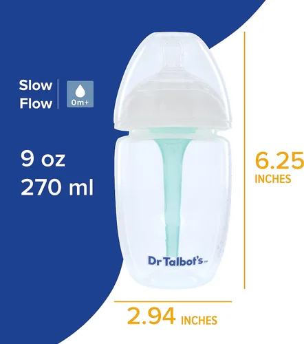 Miniatura 9 de Dr. Talbot's Batidora de fórmula para bebé, sin derrames, sin grumos + Dr. Talbot's - Botellas anticólicos con chupete flexible suave de 6 onzas