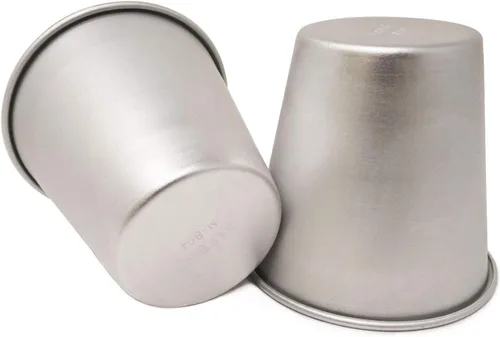 Miniatura 4 de Honbay Tazas de pudín de aluminio, 6 udines, moldes de chocolate fundido para cocinar