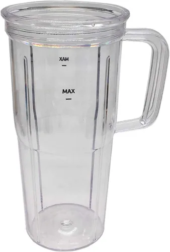 Miniatura 2 de Frasco personal de repuesto para exprimidor de 24 onzas con tapa para llevar, compatible con Nutribullet Ultra Plus+ Sistema de cocina compacto