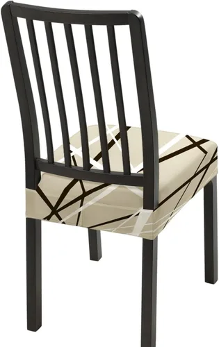Miniatura 76 de SearchI Juego de 6 Fundas de Asiento para Sillas de Comedor Elásticas, Fundas de Asiento Suave Extraíbles y Lavables para Sillas de Comedor, Flor