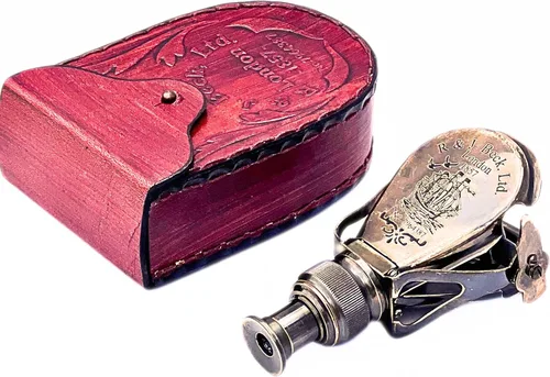 Miniatura 8 de Monocular de latón antiguo náutico Vintage R & J Beck London 1857 Binocular de bolsillo para telescopio marino único, para exteriores, senderismo