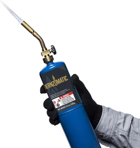 Miniatura 3 de Cabezal de antorcha de propano Bernzomatic, para usos básicos UL2317, tubo de bronce