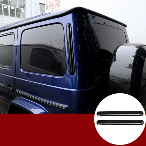 YIWANG ABS cromado para automóvil, decoración de ventilación de aire para Mercedes Benz Clase G W463 G350 G500 2019 2020 Accesorios exteriores Negro