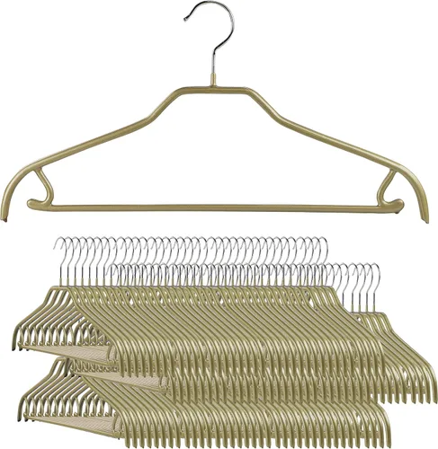 Miniatura 21 de MAWA by Reston Lloyd Silhouette Series - Percha antideslizante para ahorrar espacio con barra y gancho para pantalones y faldas, estilo 41/FRS, Negro
