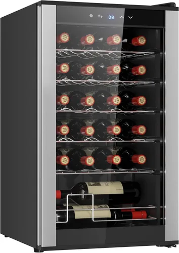 Miniatura 11 de Koolatron Urban Series - Enfriador de vino de doble zona, 18 botellas, refrigerador de vino termoeléctrico, refrigerador de vino independiente