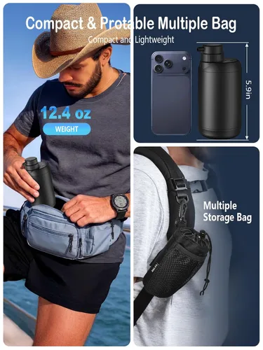 Miniatura 5 de BKLES Filtro de agua para campamento: purificador de agua portátil eléctrico de supervivencia, 0.01 micras, sistema de filtración de agua de 6