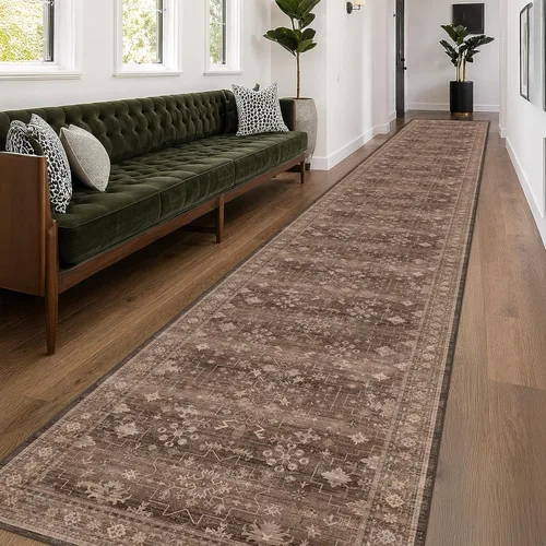 Miniatura 213 de Alfombra Boho Negra para Sala de Estar - Alfombra de Área Lavable de 10x14 Pies, Alfombras de Comedor para Debajo de la Mesa, Alfombra Suave de Pelo