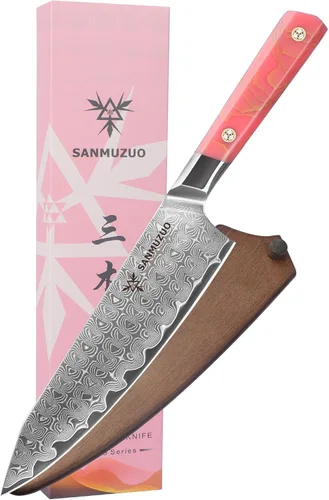 Miniatura 9 de Cuchillo de Utilidad de Cocina de 5 Pulgadas, Cuchillo de Chef Profesional de Cocina, Acero en Polvo de Damasco Ultra Afilado con Mango de Resina