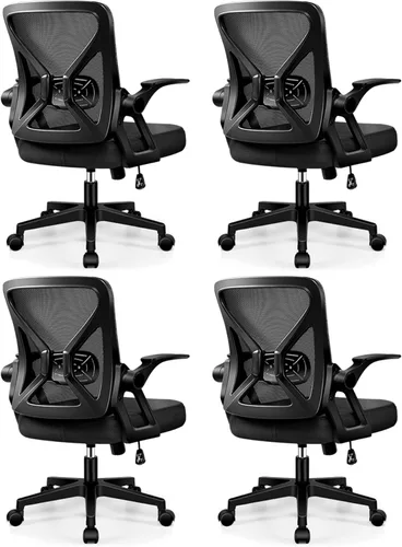 Miniatura 15 de FelixKing Silla de Oficina - Silla de Escritorio Ergonómica de Malla Transpirable para Tareas con Ruedas y Soporte Lumbar, Sillas de Oficina