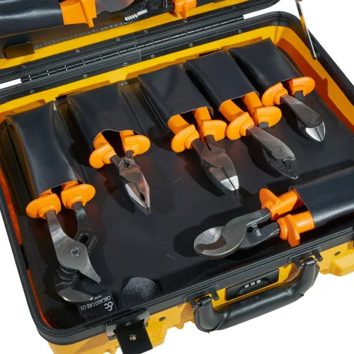 Miniatura 8 de Klein Tools 33527 Kit de herramientas aisladas de uso general, 1000 voltios, viene en estuche personalizado con cerradura de 3 paletas, 22 piezas