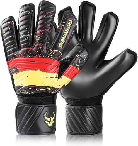 Guantes de portero de fútbol – Nivel profesional de agarre superior, protección mejorada para los dedos, transpirables y duraderos comodidad para