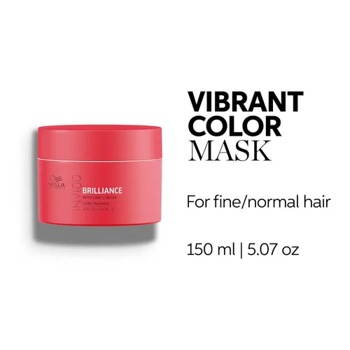 Miniatura 2 de Wella Professionals Invigo Brilliance - Máscara capilar para cabello de color fino/normal, tratamiento acondicionador, máscara de vibración