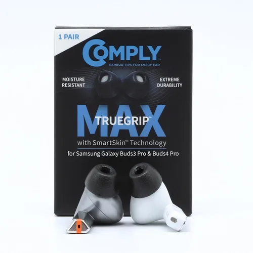 Miniatura 9 de Comply TrueGrip Puntas de recambio de espuma viscoelástica premium para auriculares Samsung Galaxy Buds3 Pro Comodidad mejorada, ajuste seguro