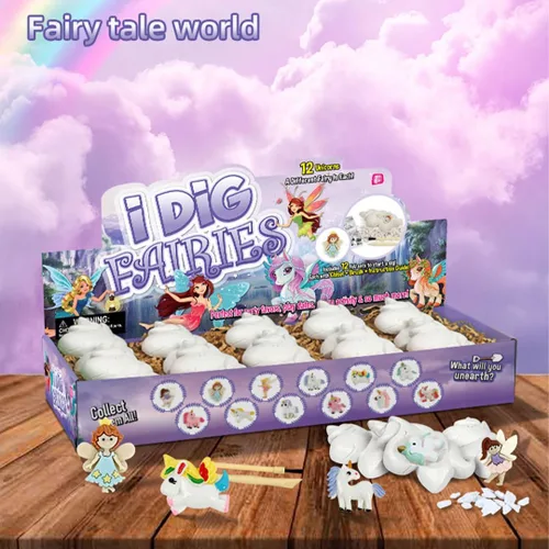 Miniatura 7 de Liberty Imports Paquete de 12 kits de excavación de hadas y unicornio para niños, aventura mágica encantada de excavación, recuerdos de fiesta