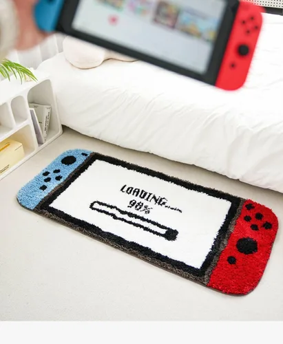 Miniatura 2 de Alfombra de juegos para niños, dormitorio, sala de estar, sala de juegos, antideslizante, alfombra de juegos para niños (21 x 47 pulgadas)