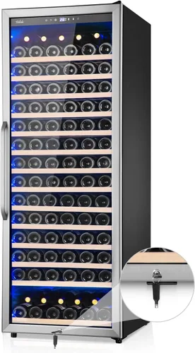 Miniatura 9 de Refrigerador de bebidas para 128 latas, 3.2 pies cúbicos con puerta de vidrio para bebidas, cerveza, soda, vino, pequeño refrigerador de cerveza