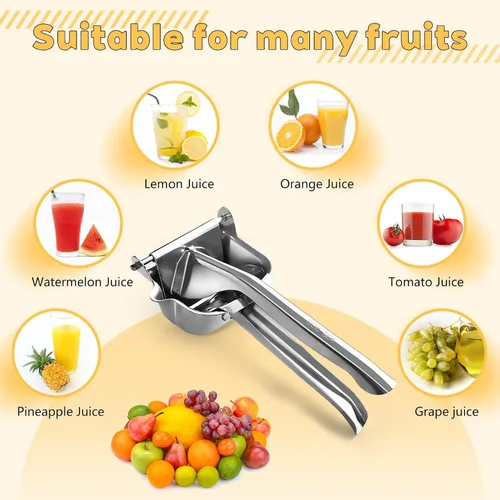 Miniatura 5 de Exprimidor manual de acero inoxidable, exprimidor de jugo de naranja, exprimidor de limón de acero inoxidable, exprimidor de jugo de naranja