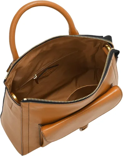 Miniatura 3 de Fossil Parker - Mini mochila de cuero para mujer, Camello
