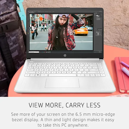 Miniatura 5 de HP Laptop 14 para productividad y entretenimiento, pantalla FHD de 14 pulgadas, 16 GB de RAM, SSD de 1 TB, procesador AMD Ryzen 3 de hasta 3.5 GHz
