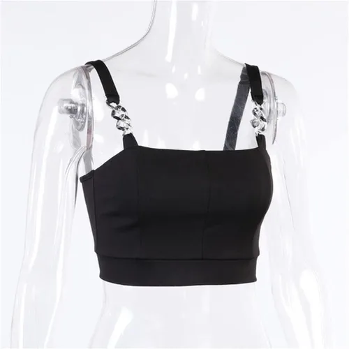 Miniatura 10 de Camisetas sin mangas góticas para mujer, camisola gótica Y2k