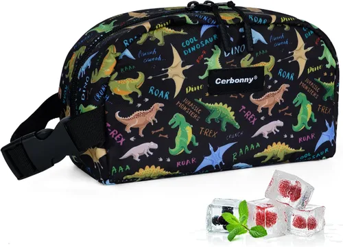 Miniatura 19 de Bolsa de almuerzo enfriadora - Congelable y aislada para viajes, niños/adultos, apta para yogur Rosa