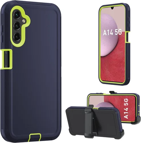 Miniatura 7 de Funda para Samsung Galaxy A14 5G, A14 5G resistente, [protección de grado militar] [a prueba de golpes] [a prueba de caídas] [a prueba de polvo]