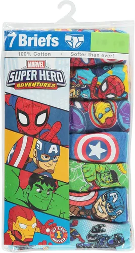 Miniatura 6 de Marvel Hero Toddler Boy Briefs in 7pk