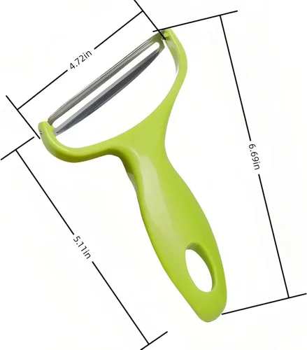 Miniatura 4 de Rallador de Verduras de Boca Ancha, rallador de ensalada, rebanador de papas para repollo, zanahorias – Rebanador Manual Ergonómico con Agarre
