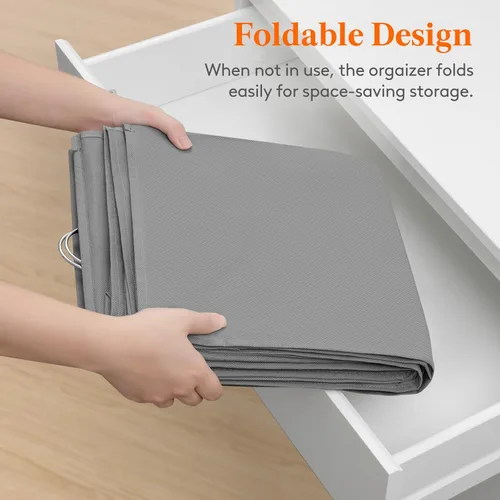 Miniatura 9 de Lifewit Estante colgante de doble fila para armario, estantes de ropa con 3 ganchos resistentes para organización de ropa, contenedor plegable
