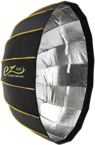 Miniatura 9 de Glow EZ Lock - Caja de luz para platos de belleza de 25 pulgadas para luces de montaje Bowens, interior plateado, marco de liberación rápida EZ