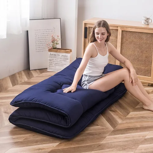 Miniatura 4 de MAXYOYO - Colchón de piso japonés, colchón tipo futón, colchón de tatami grueso, plegable, enrollable, colchón para niños y niñas, para dormitorio