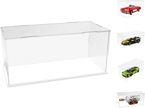 Miniatura 35 de Choowin - Caja de exhibición de acrílico para Lego Car Dodge Charger Batmobile Jazz Quartet - Caja de exhibición de acrílico transparente engrosado