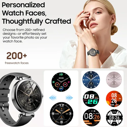 Miniatura 3 de TOZO S8 AMOLED Smart Watch for Women Men, Fitness Tracker with Bluetooth Calling & Notifications, 3ATM Waterproof, Sleep & Stress Tracking, 100+