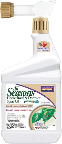Bonide All Seasons Aceite en Aerosol Hortícola y Latente, 32 oz Listo para Rociar, Prevención de Enfermedades y Eliminador de Insectos para