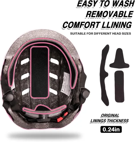 Miniatura 4 de Casco de bicicleta para niños de Banzk, para edades 3-5-8-14+, para niñas y niños, casco con rodilleras, coderas y muñequeras, ventilación, #5 negro