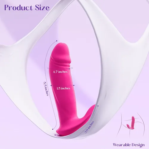 Miniatura 6 de Consoladro de empuje para punto G, vibrador de 3 en 1, juguetes sexuales para adultos para mujeres, vibrador portátil con control remoto por
